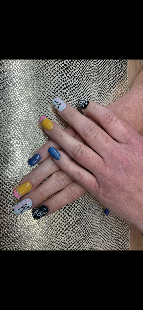 Hand Painted Nail Art