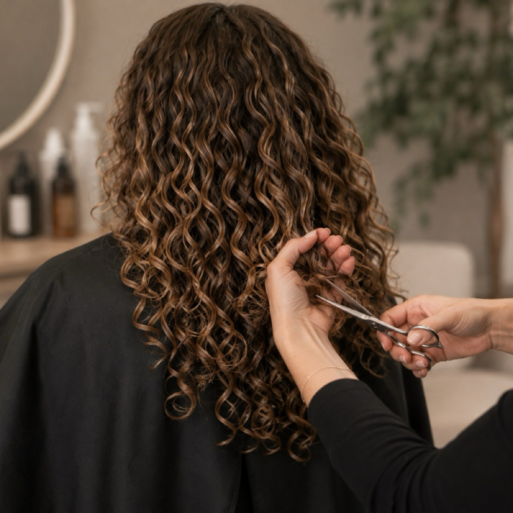 Curly cut & Curly Style at Mood Beauty in Victorville, CA