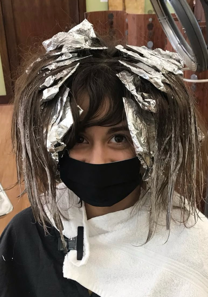 Partial Foil/Partial Balayage