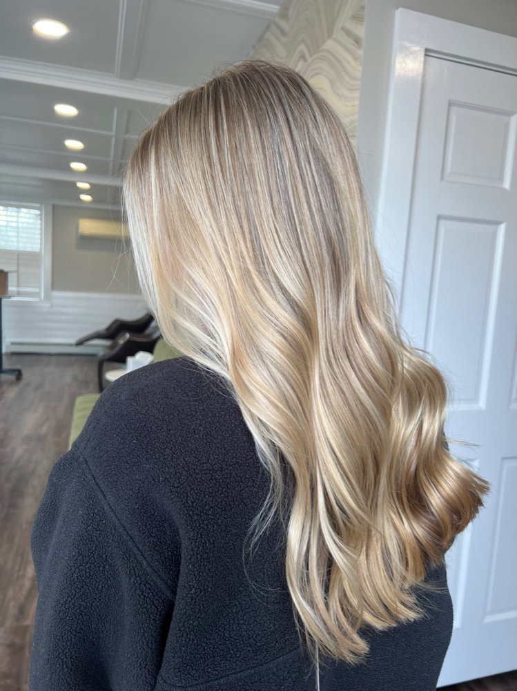 Partial Blonding w Wash & Style