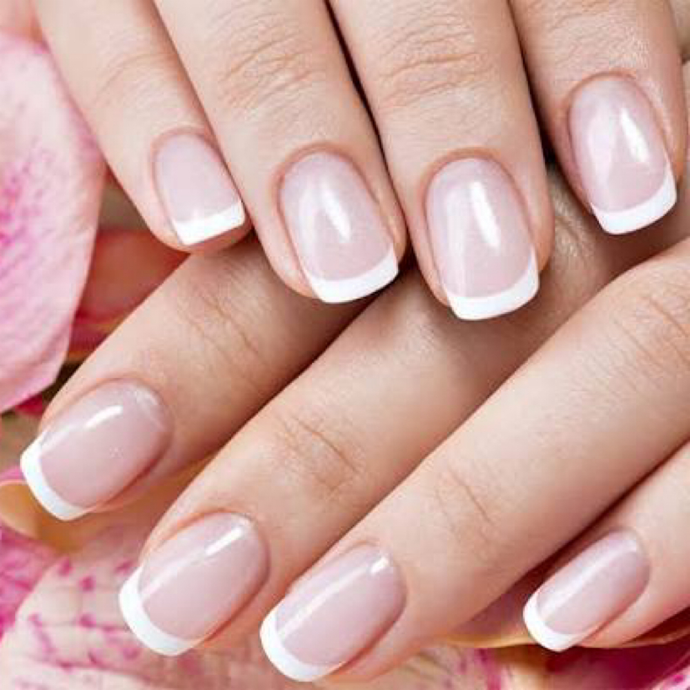 French Gel Mani at Sasha Bales in Muskogee, OK
