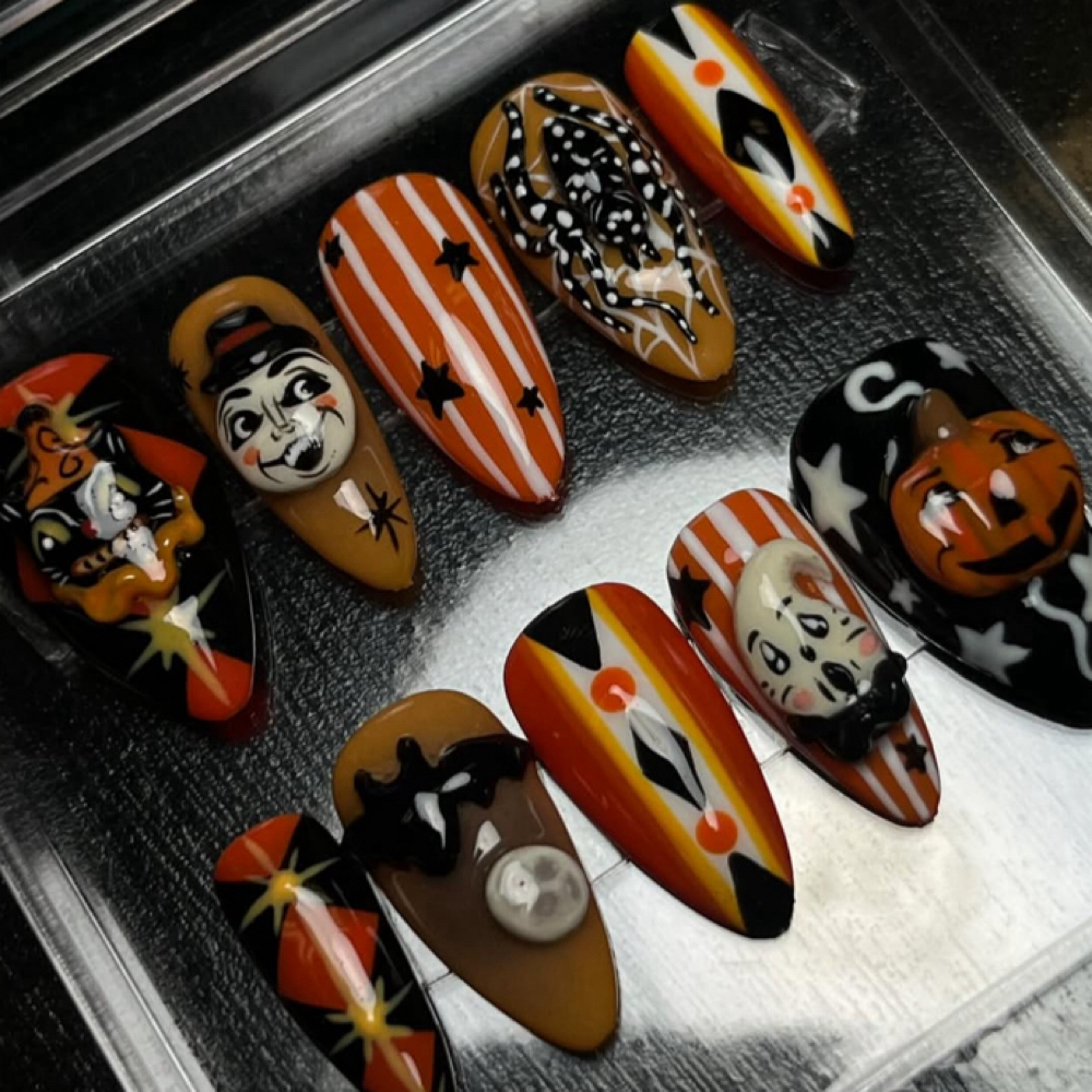 Character Nail Art at Haunting Beauty in Bakersfield, CA
