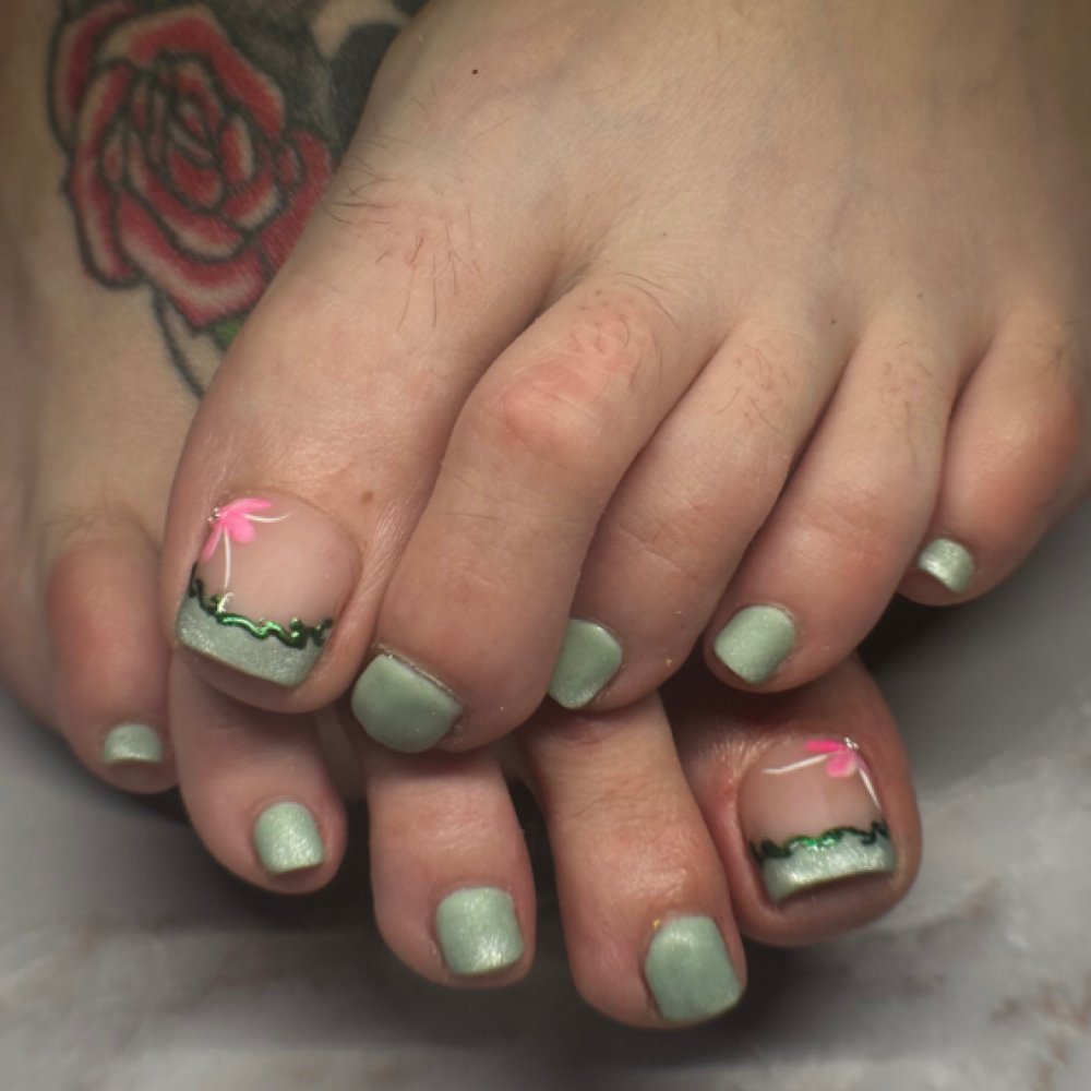 Deluxe Pedicure at Wonderland Nail Studio in Rockwell, NC