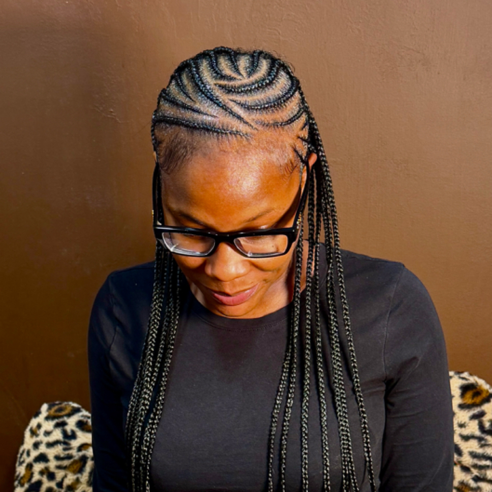 Fulani Braids (With Feed Ins) at Diliaspecialtouch LLC in Dracut, MA
