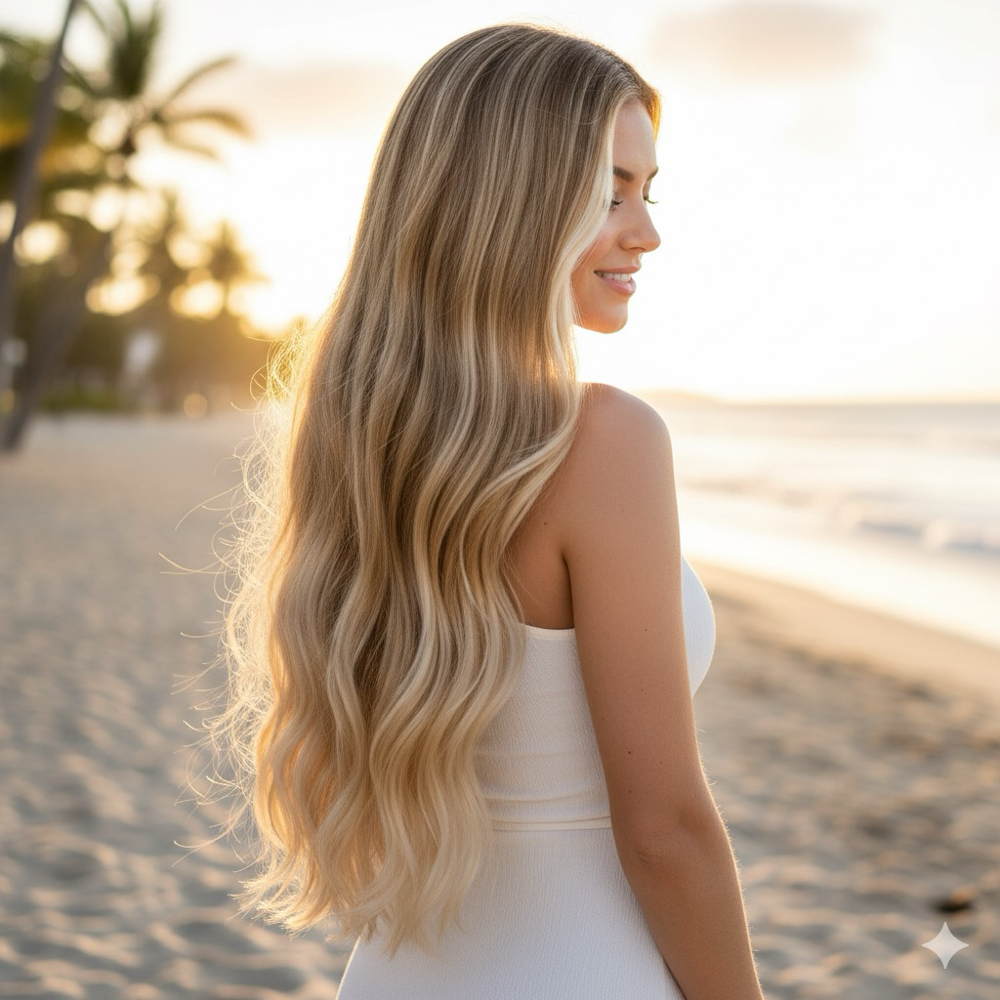 Balayage Airtouch Long Hair at Camilo Garcia Hair Studio in Queens, NY