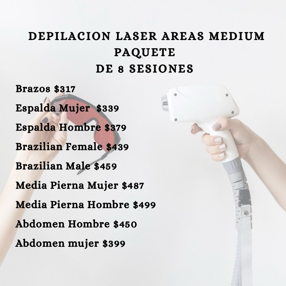 Depilacion Laser Areas Medianas