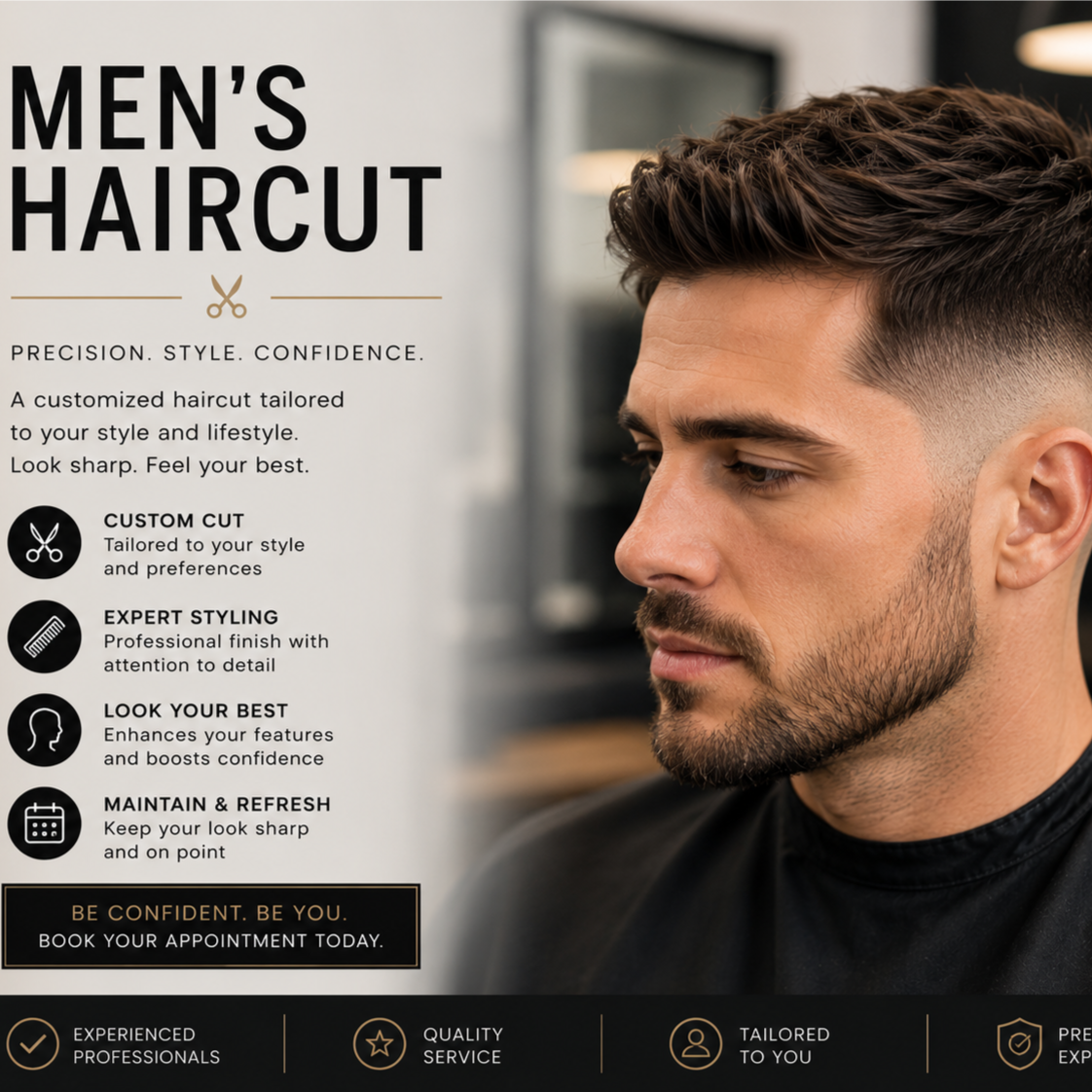 Men's Haircut Only at Jeremiah Jacob Levin Hairstyling in Coronado, CA
