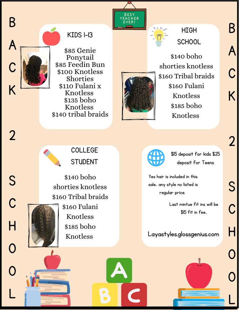 Kids Back 2 School Sale
