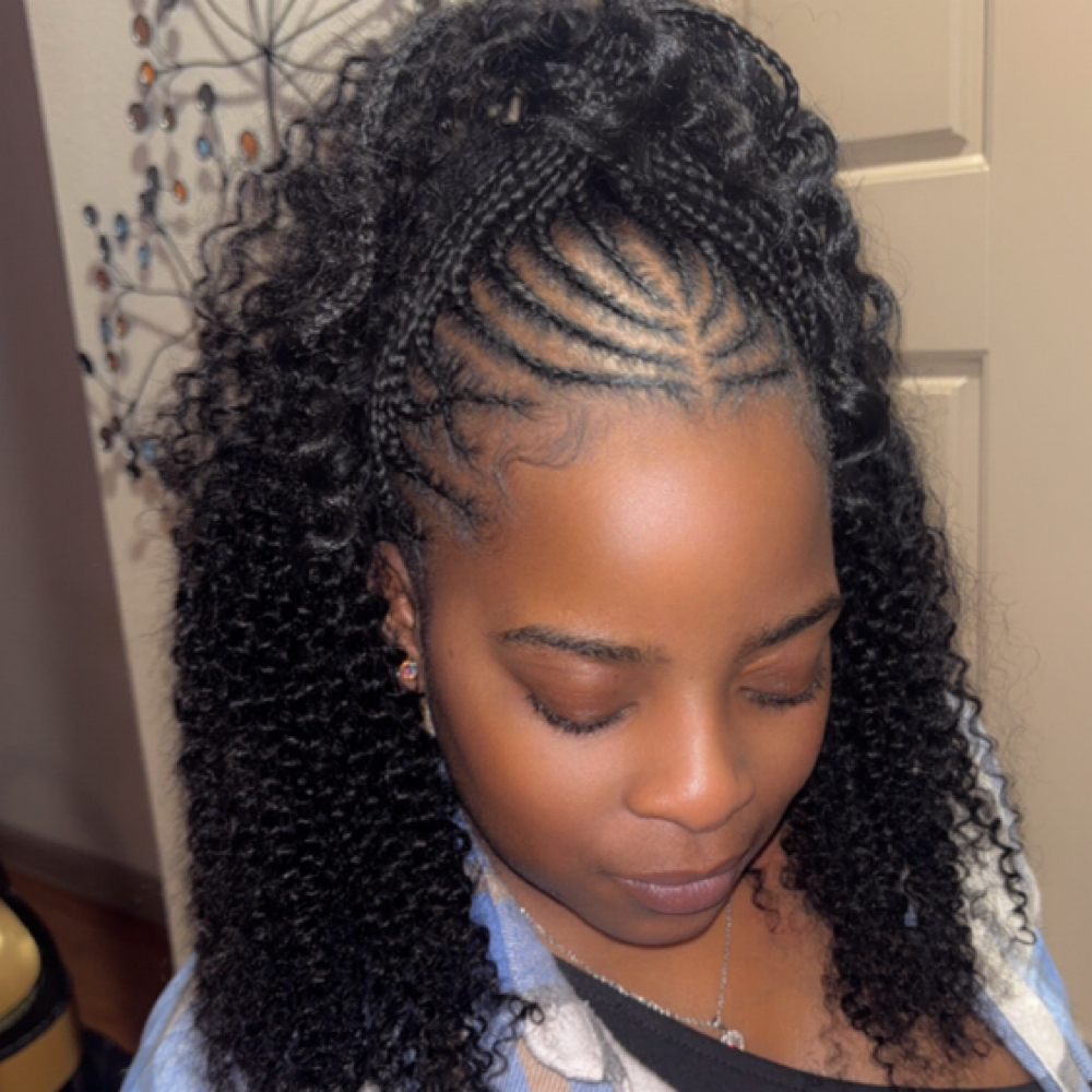 Fulani Braids/ Sew in at More Than Hair LLC Styled by Angii C. in DeSoto, TX