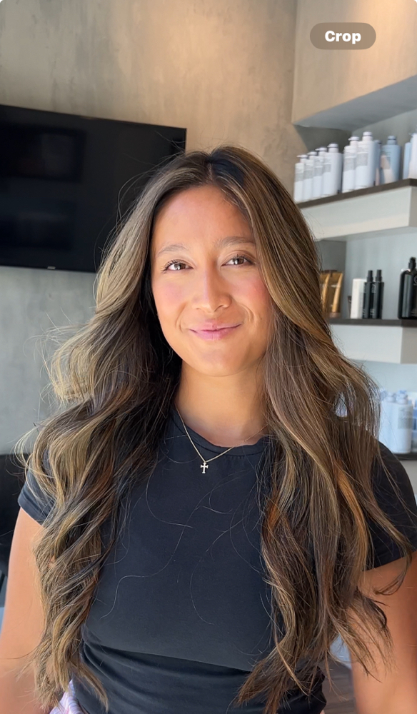 Face frame highlight + haircut