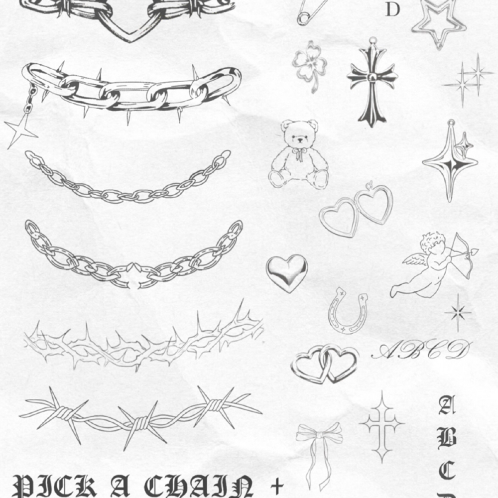 chain + charm flash at Emo Girl Ink in Phoenix, AZ