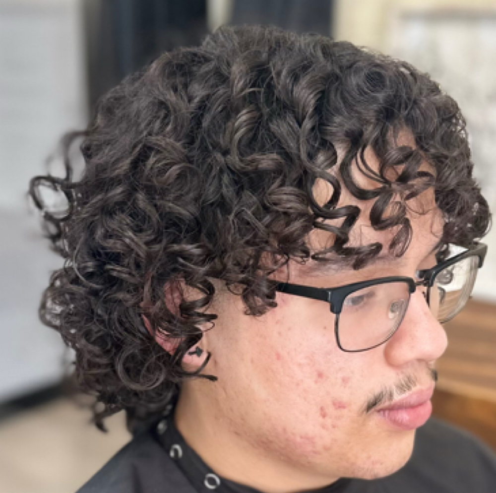 Mens Curly Dry Cut To Go at Monique Cardenas in Bakersfield, CA