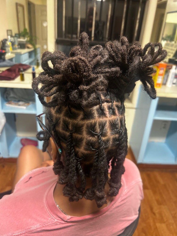 Half Up, Half Down + Loc Petals
