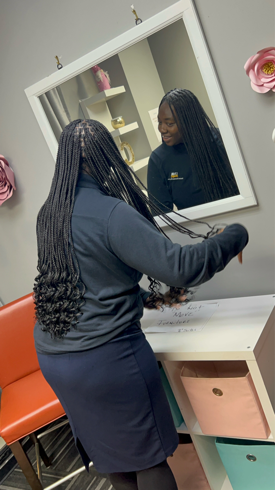 Small Knotless at BraidsByChardonnay in Milwaukee, WI