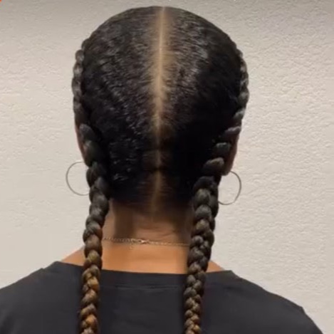 2 Feed-In Cornrows at KAAATWALK Hair Studio in Virginia Beach, VA