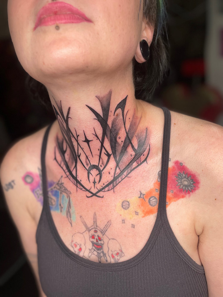 One Full Side Of Neck
