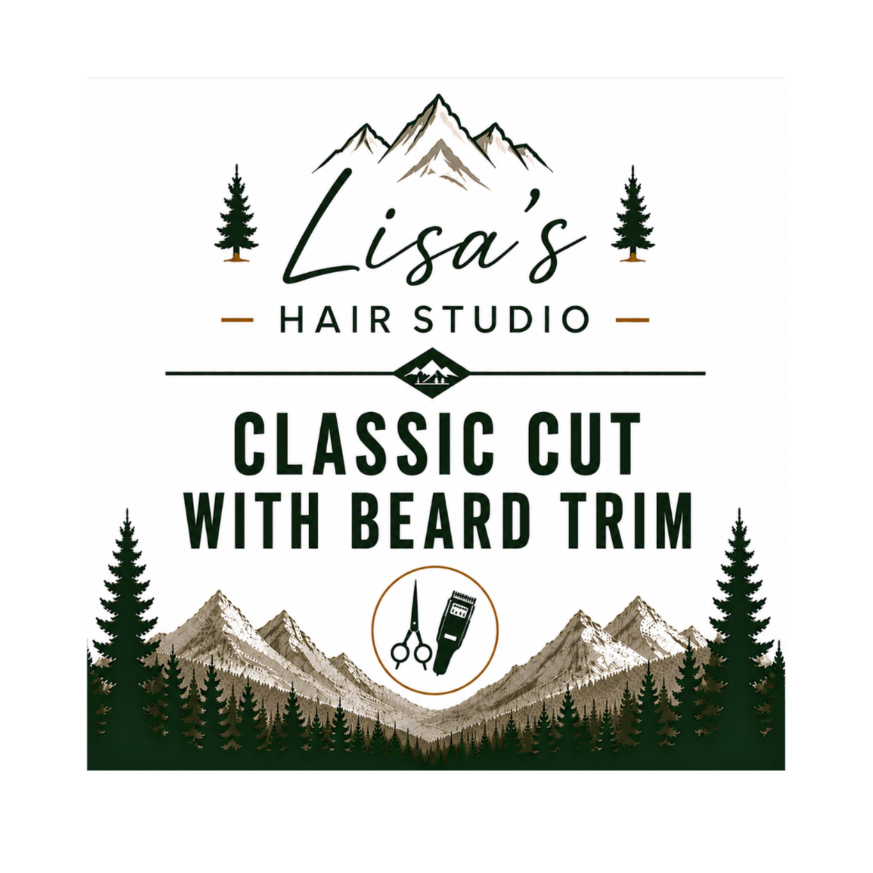 Classic Cut With Beard Trim at Lisa’s Hair Studio in Firestone, CO