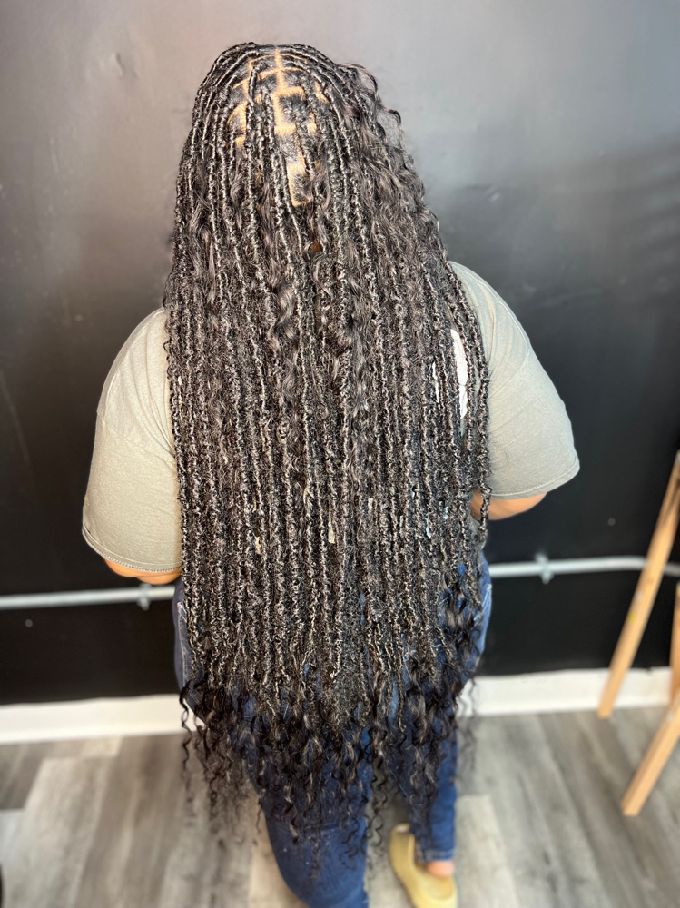 Boho Locs+ Humam Hair