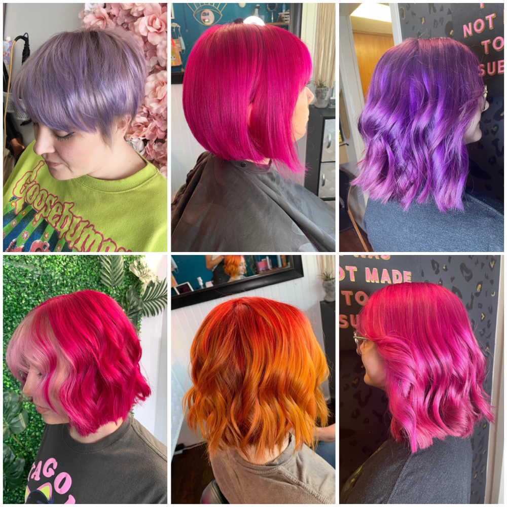 Vivid Color Full Head (short Hair)