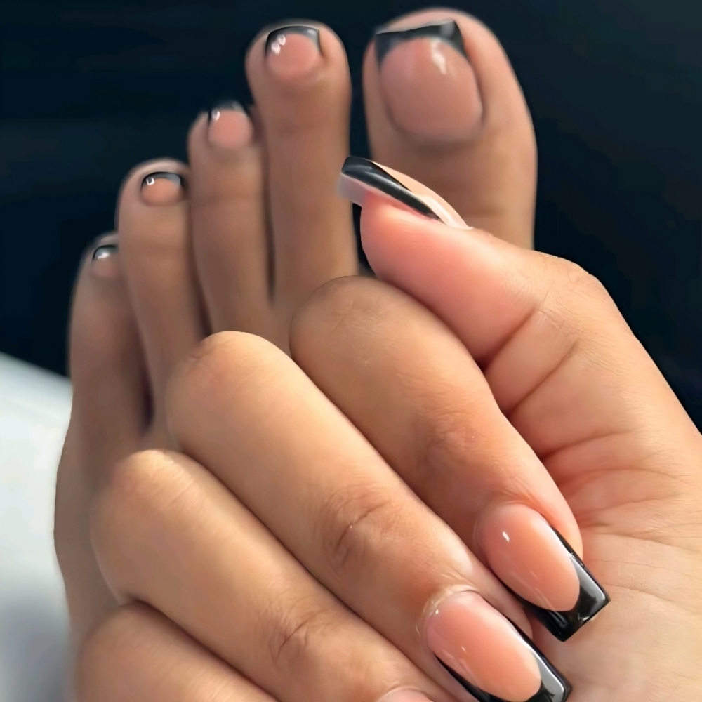 French Fullset +Lux Pedi Combo at LuX Beauty Suite in Indianapolis, IN