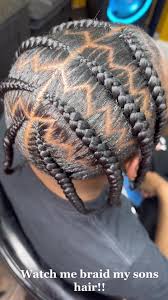 Mens Zig Zag Pop Smoke Braids (8) at Nays Beauty Parlor in Warrensbug, MO