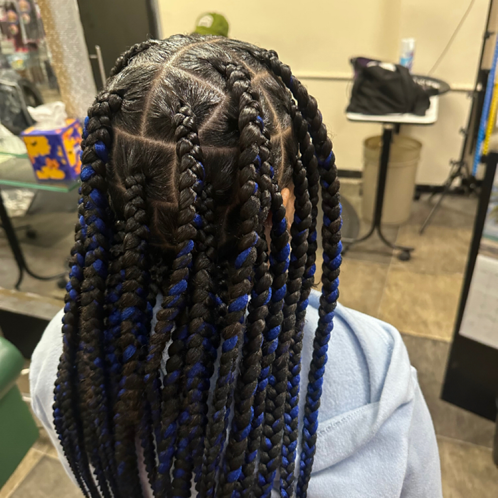 Large Box Braids at Braids Bliss in Santa Clara, CA