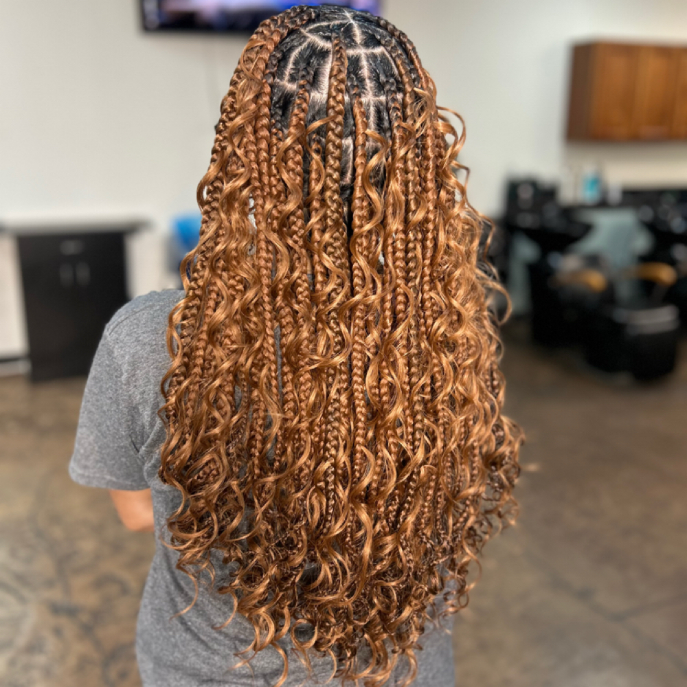 Medium Boho Box Braids at Looks Of Beauty in Bullhead City, AZ