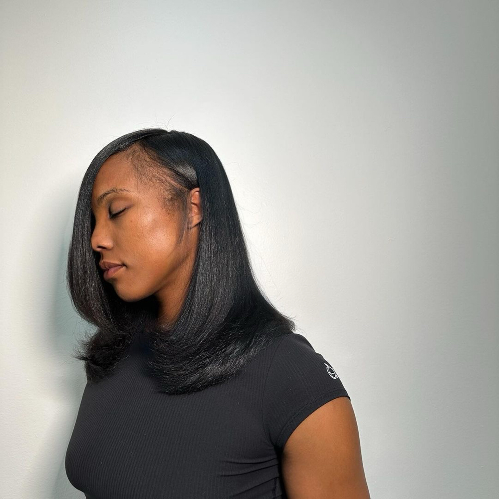 Luxury Silk Press at Freedom Bound Studio in Raleigh, NC