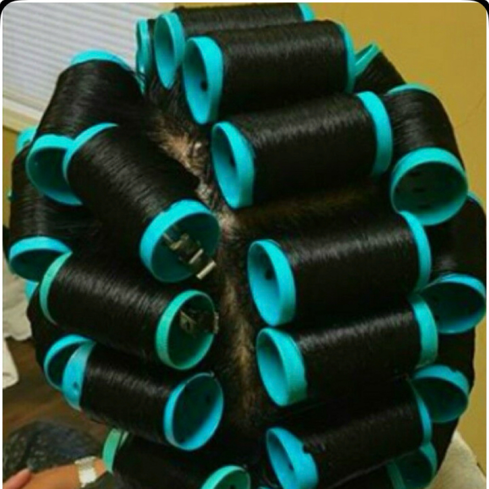 Classic Rollerset at GlamdByMel in Somerset, NJ