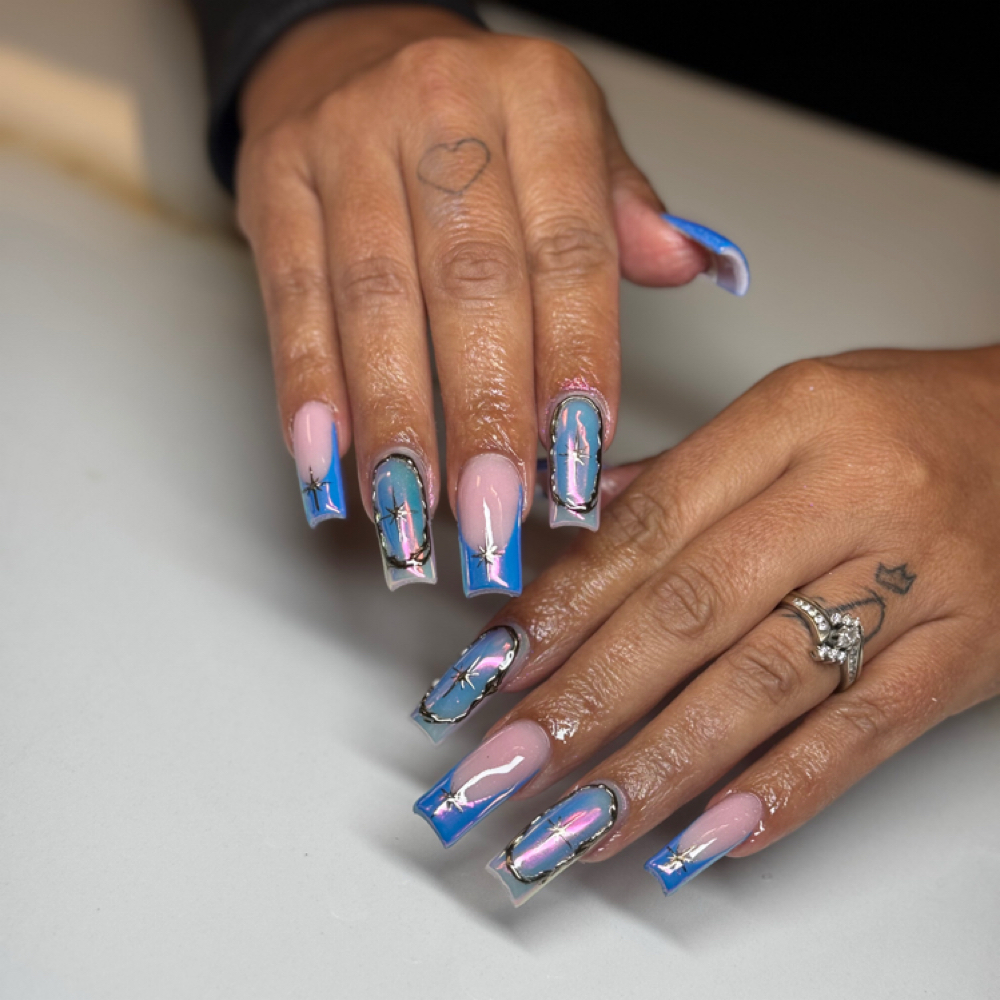 Long acrylic set at Jessegbeauty in Rialto, CA