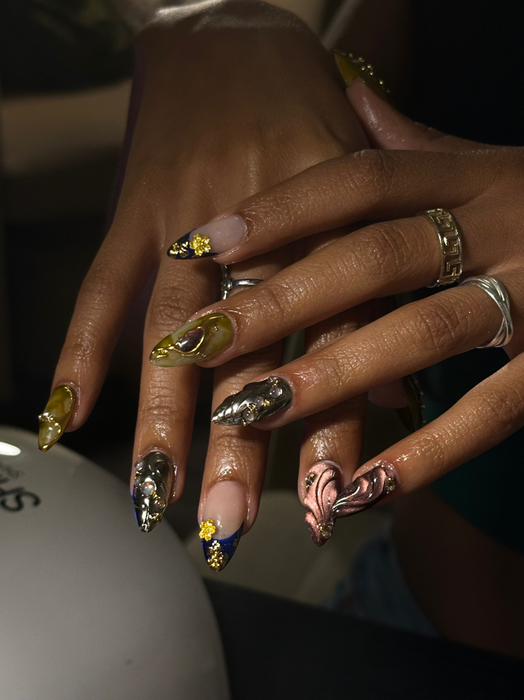 Gel X + (Tier 3 Nail Art)