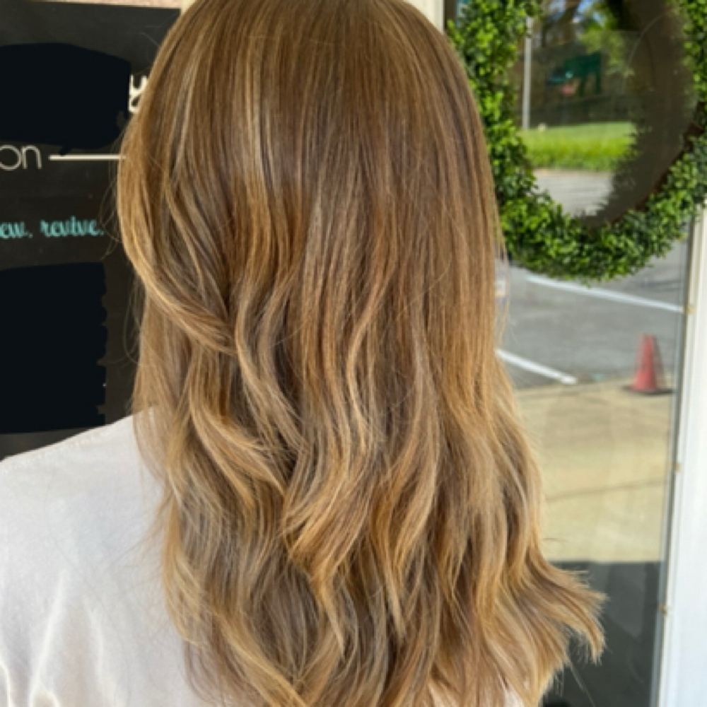 Roots W/ Full Foilayage & Cut at Elysie Rae Hair Studio in Kennesaw, GA