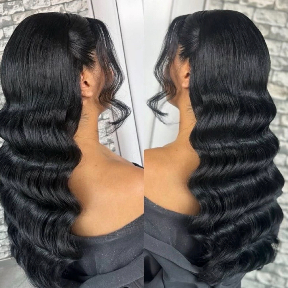 Half-Up Half-Down Style at Signature Blush Studio NYC in Queens, NY