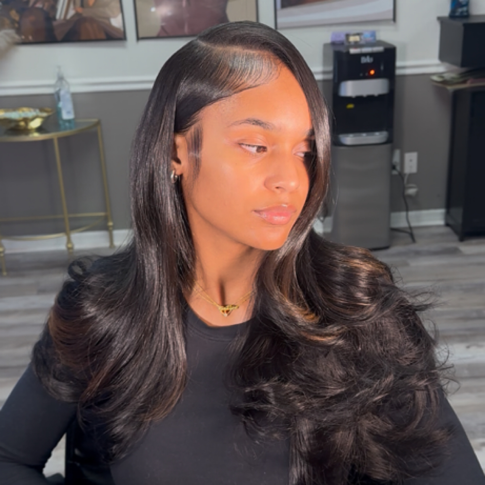 100% Raw Hair Sew In 20 Inch at Allure Salon in Port St Lucie, FL