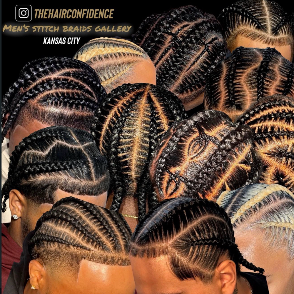 Men’s Stitch Braids ⚡️ at The Hair Confidence in Kansas City, MO