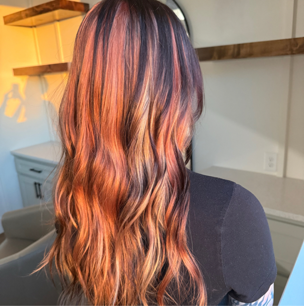 Custom Color - Vivids - Color Block at Hair by Morgan Hicks in Greenville, TX