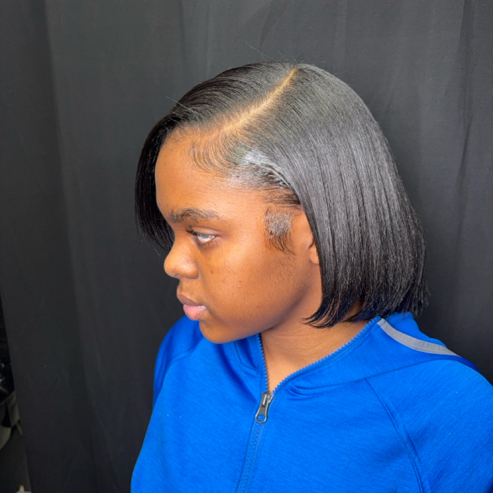 Silk Press at Bodacious beauty salon in Winston Salem, NC