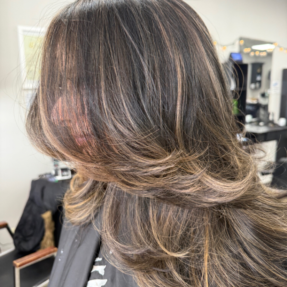 Custom Balayage at Grand Central Hair Salon in Massapequa, NY