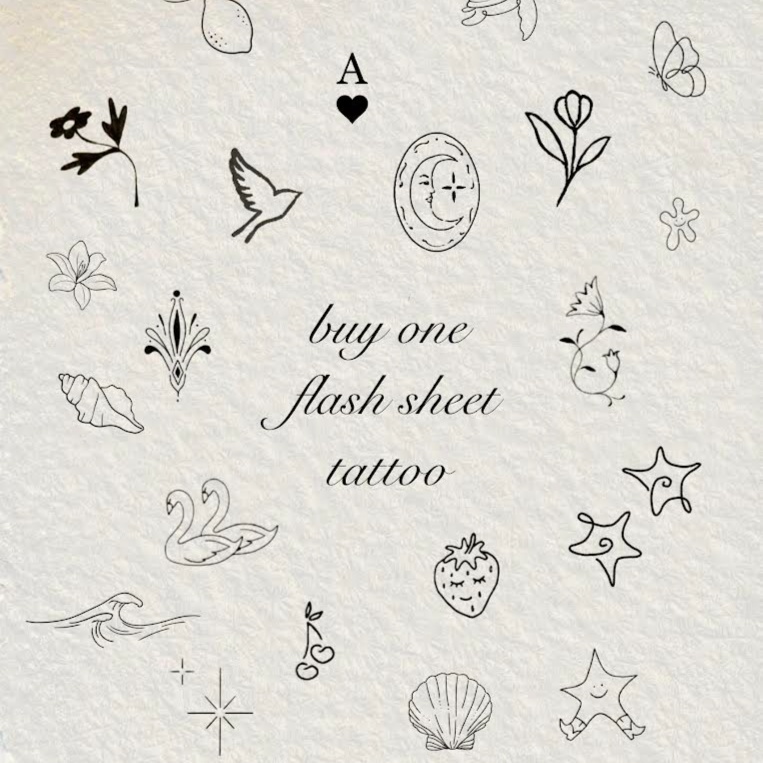 Spring Flash Sheet 1 Design at DeLuna Ink in Ponte Vedra Beach, FL