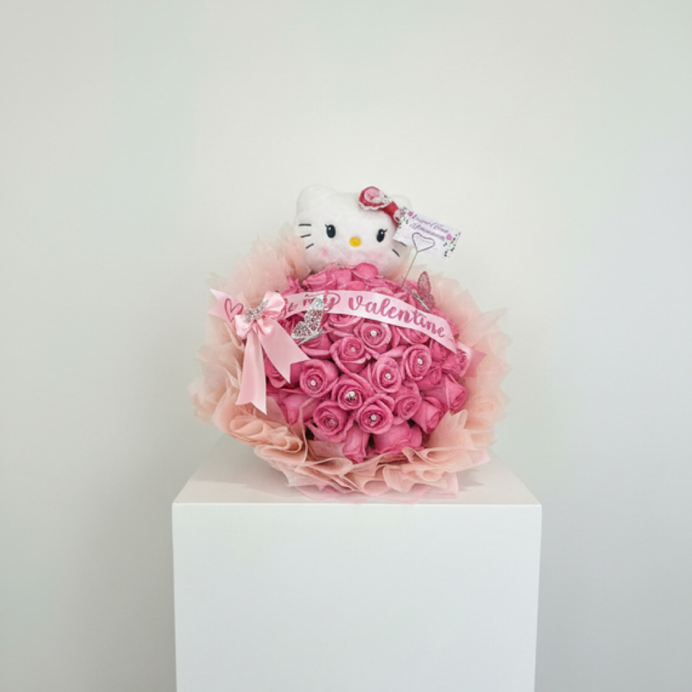 Hello Kitty Bouqet at Carpio’s Flower Arrangements in Montclair, CA