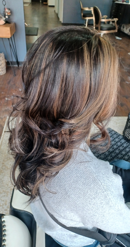 All Over Color And Partial Highligh