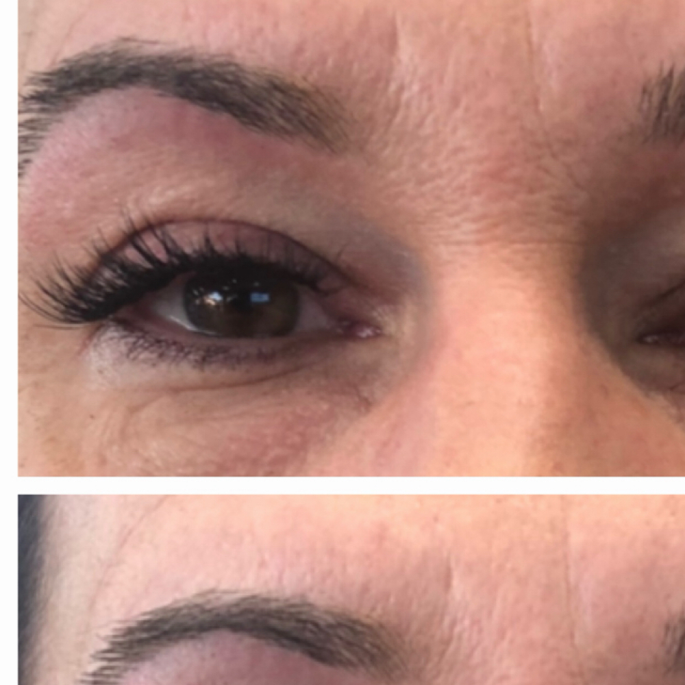 Mink hybrid fill in 2 weeks at iBrow Threading Salon in Rome, GA