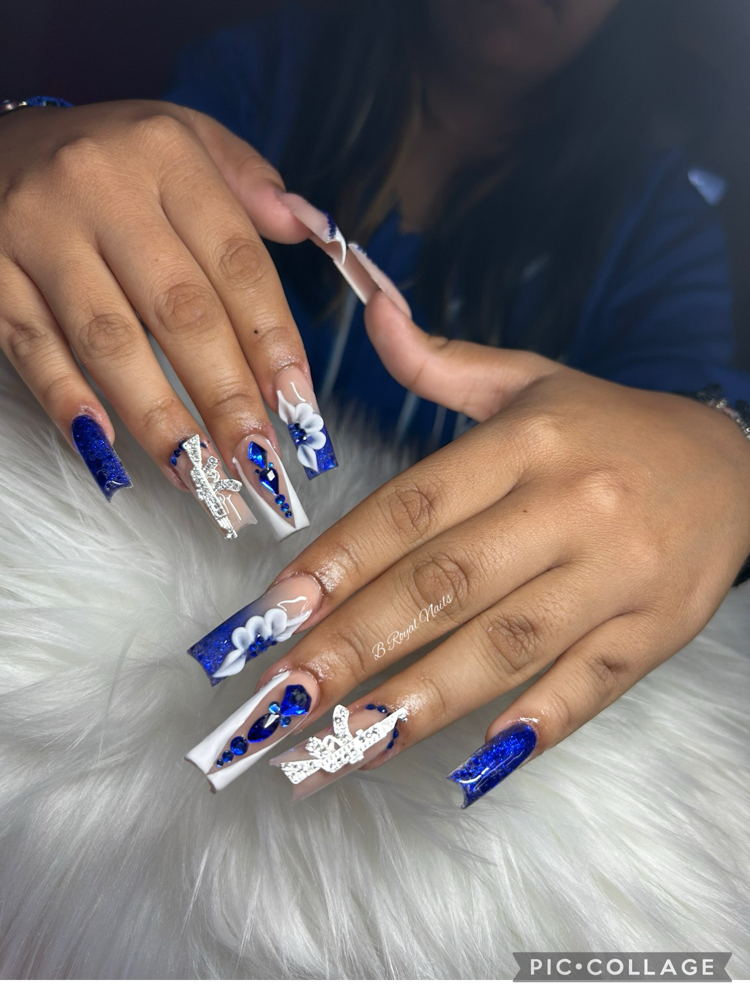 Long Full Set ✨ at B. Royal Nails in Kansas City, MO