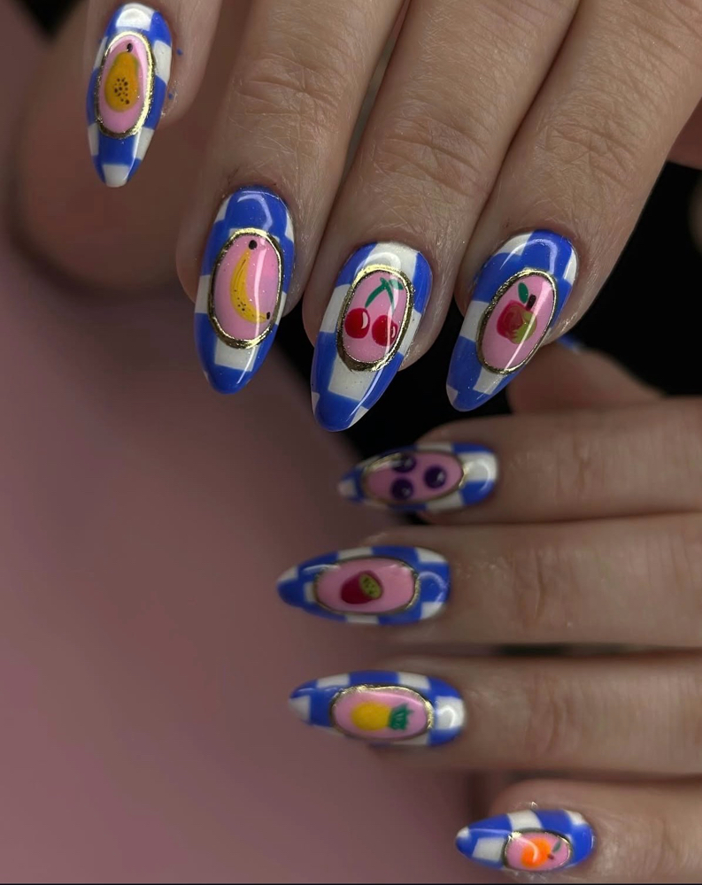 Structured Mani Intricate Design at The Nail Bruja in Boise, ID