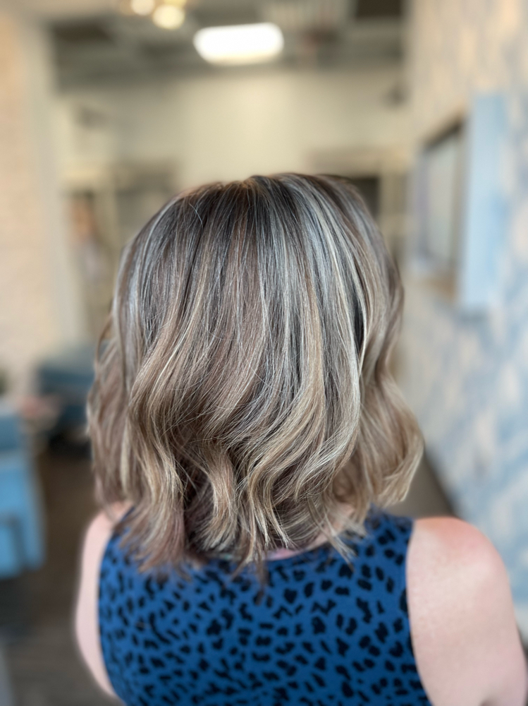 Heavy Partial Highlight + Cut/Dry