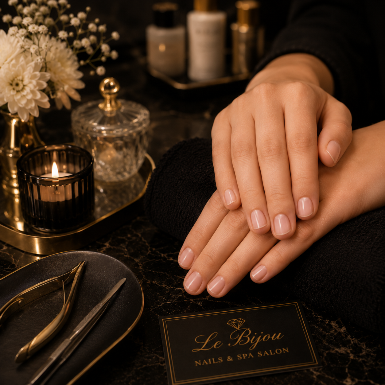 Nails - Cut Down at Le Bijou Nails and Spa Salon in Houston, TX