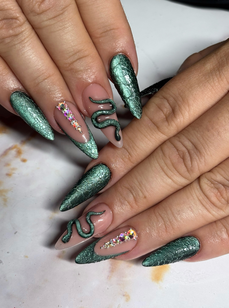 Acrylic Full Set With Tips at Posh Nails NYC in Staten Island, NY