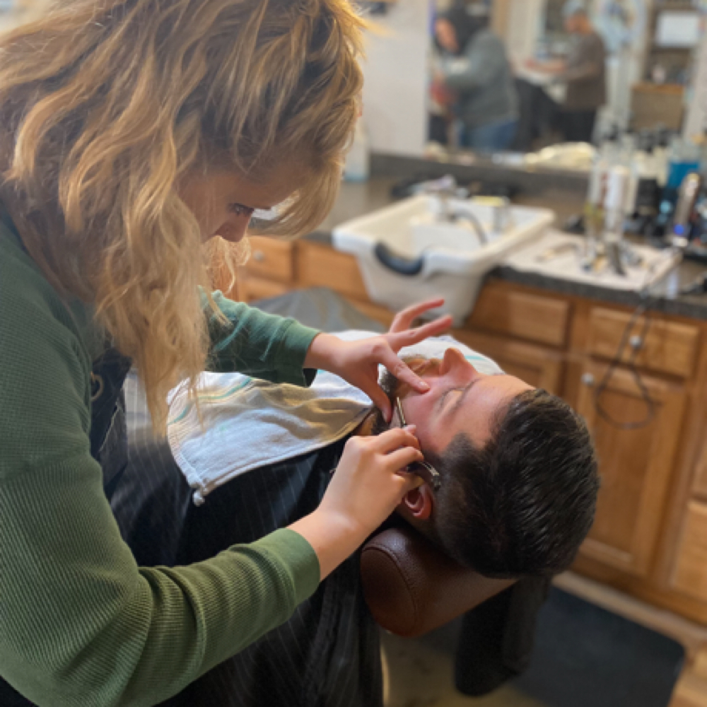 Hot Towel Face Shave at Madison’s Barber Studio in Wasilla, AK