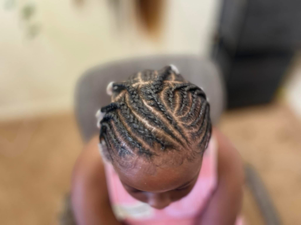 Kids Scalp Braids W/ Designs