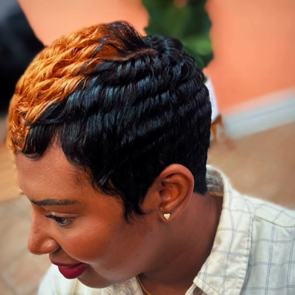 Pixie Shampoo & Style at Kia Beauty in Columbus, GA